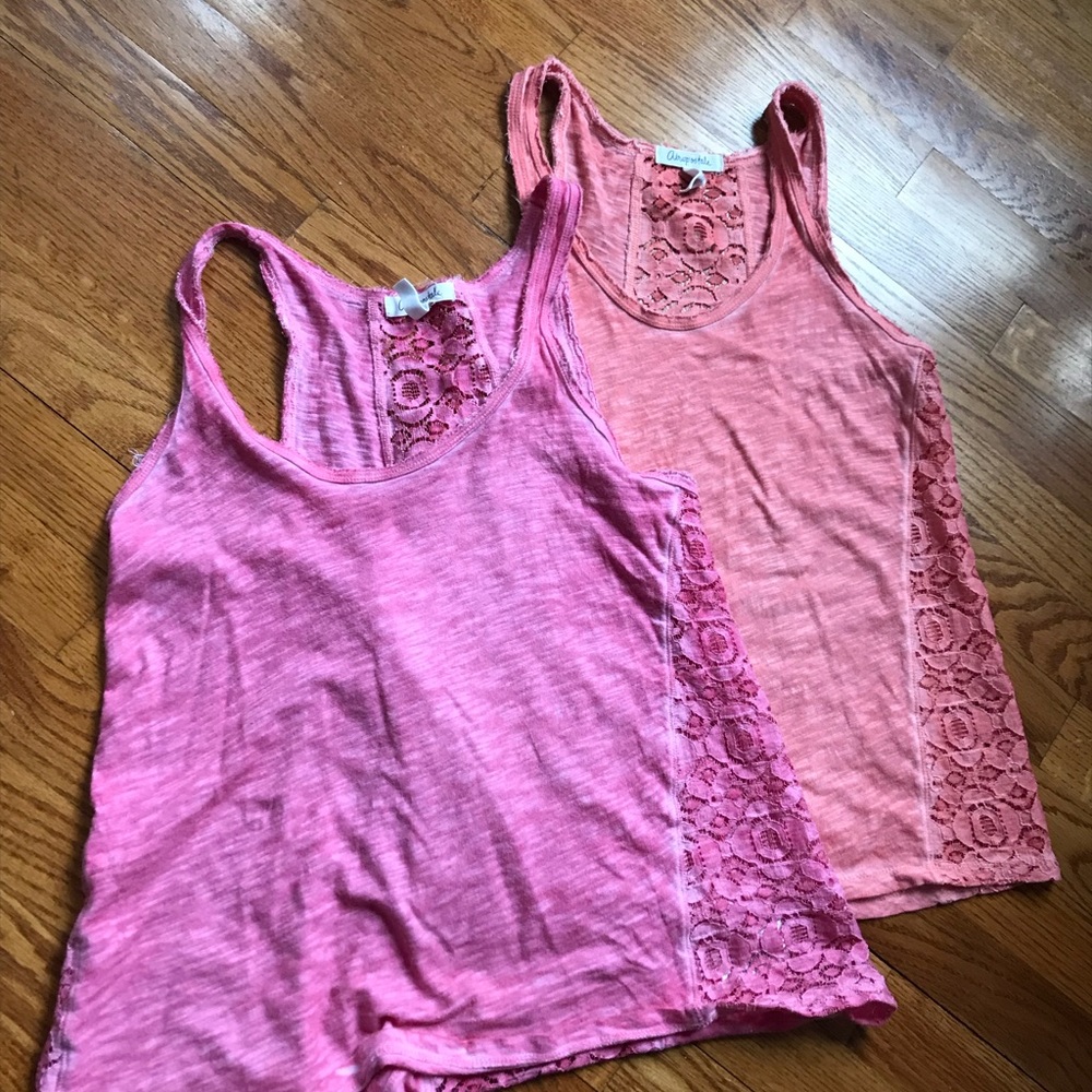 Aeropostale  Lace Panel Tank Tops (Bundle of 2) - Picture 3 of 8